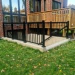 walkout basement railings