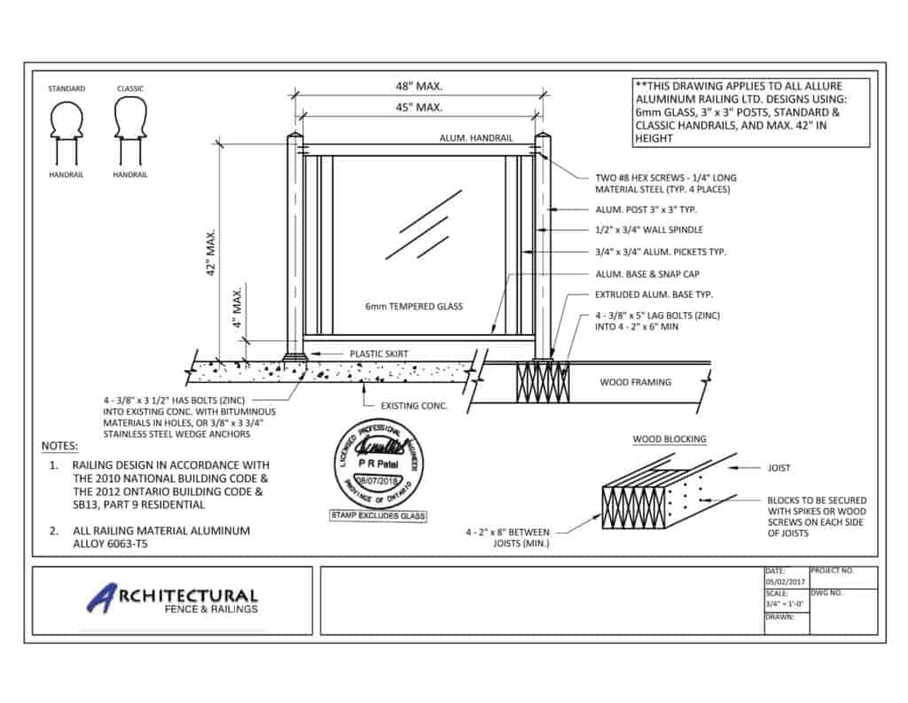 aluminum railings toronto