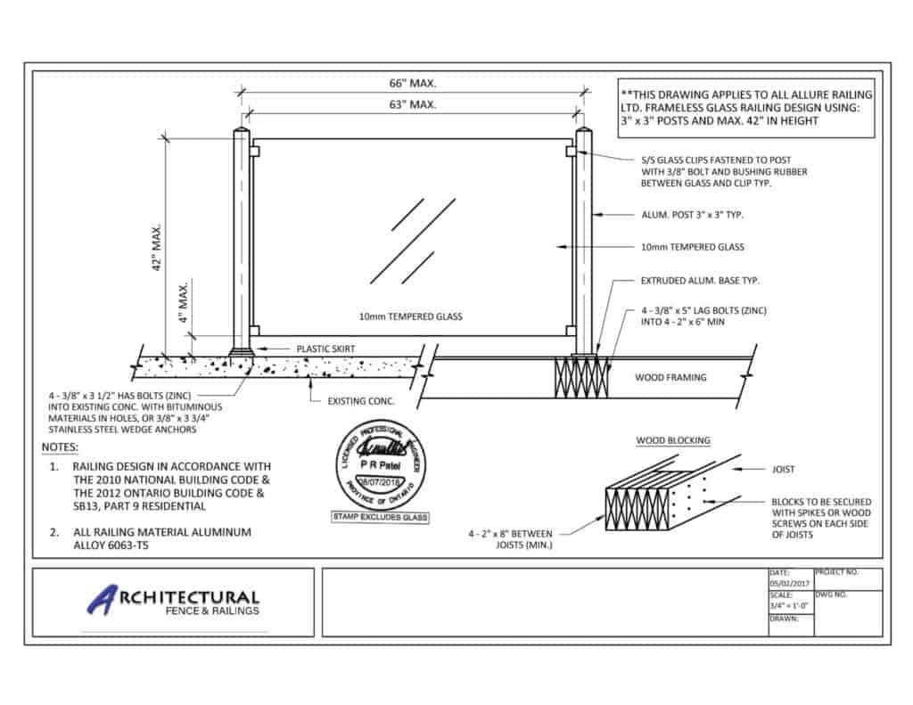 buy frameless glass railings